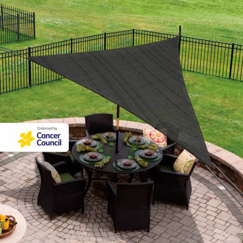 Backyard top shade sails