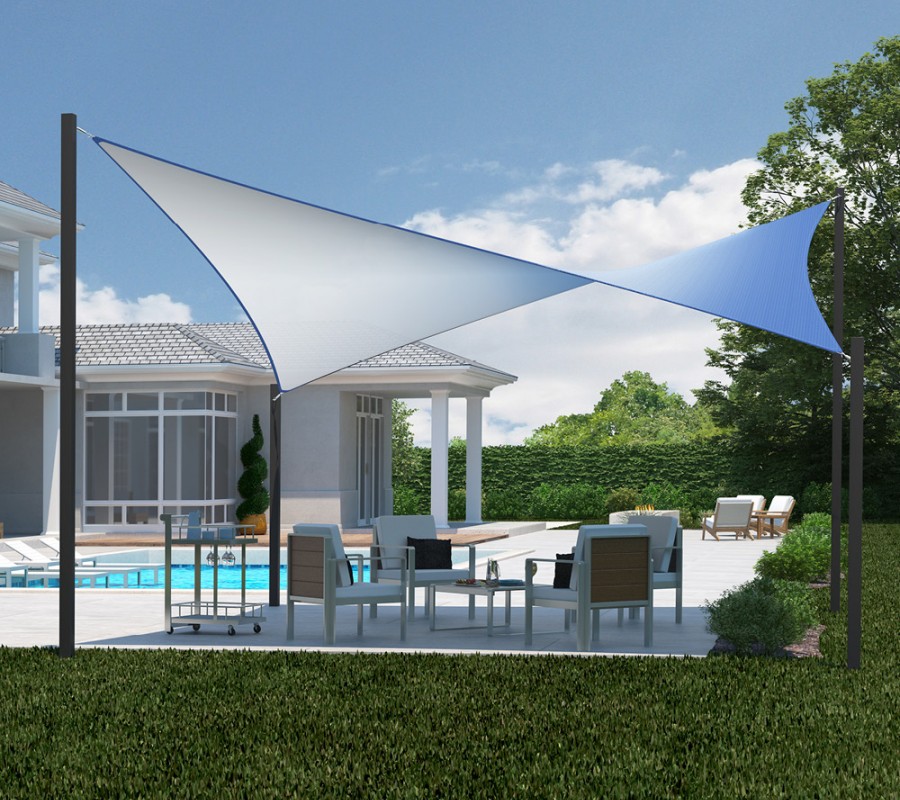 DualShade Triangle Shade Sail Coolaroo
