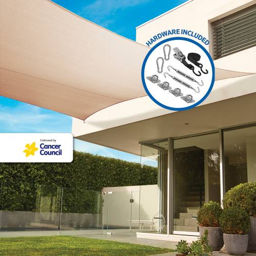 Commercial Grade Square Shade Sail Premium Kit