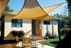 How to install a Coolaroo 3.6 x 3.6 Triangle Shade Sail