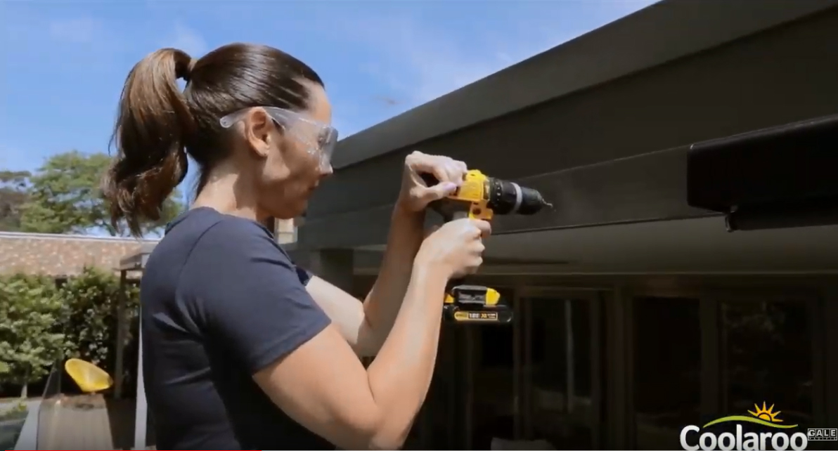 Installing a Coolaroo Exterior Blind using quick-mount brackets