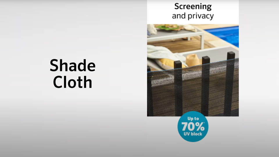 Coolaroo Shade Cloth - Screening Cover (70% UV Block)